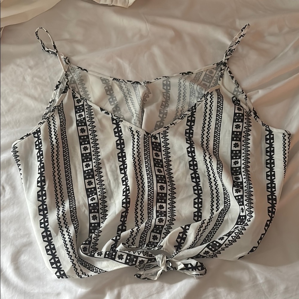 Stylish Black and White Women's Top